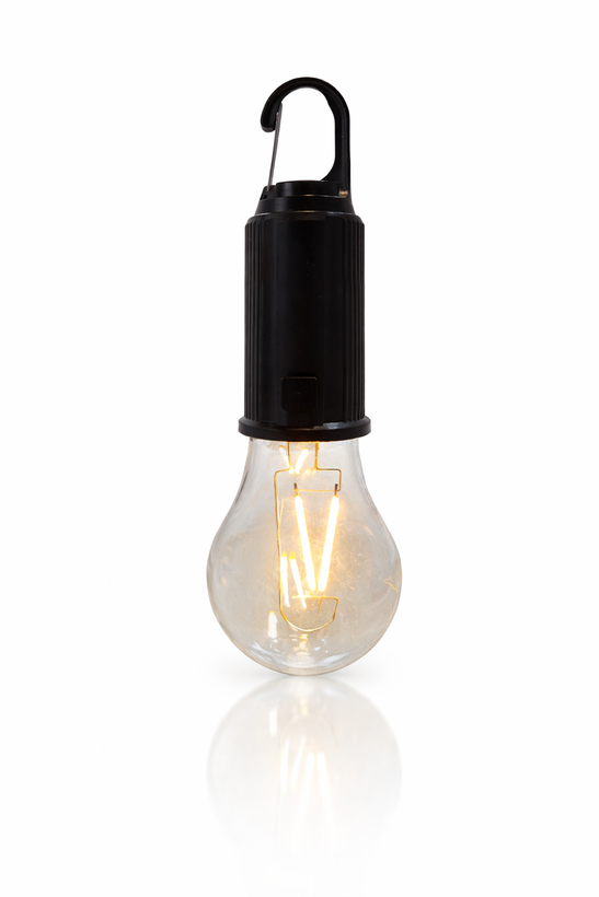 لامپ کمپینگ شارژی مدل A01 دارای پنل خورشیدی و نور گرم (Warm Light)