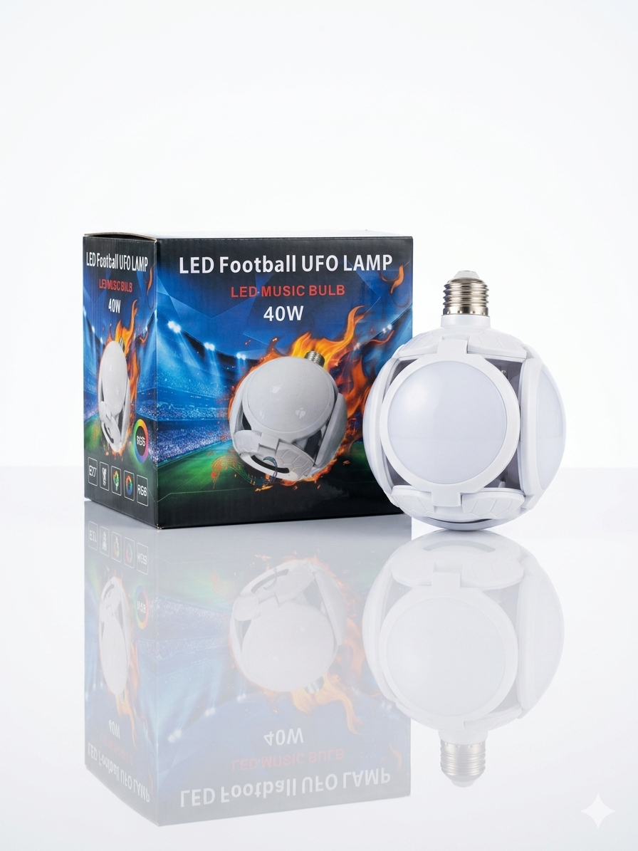 لامپ مدل بلوتوثی Football UFO دارای اسپیکر سقفی