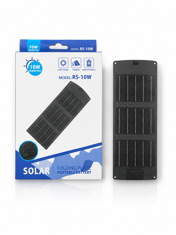 سولار تاشو 10 وات و پاور بانک پنل خورشیدی Solar RS-10W