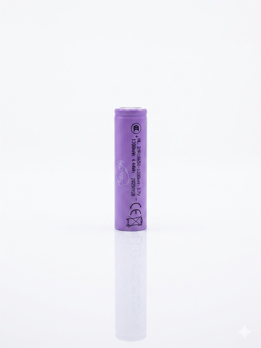باتری 18650 - 2 سر تخت 1200 mAh