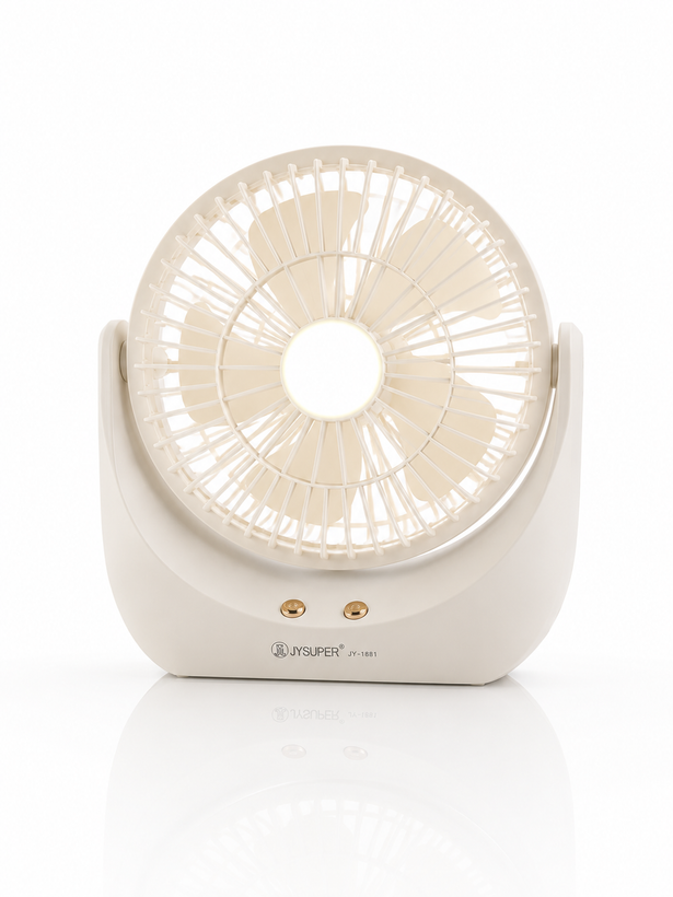 پنکه شارژی و چراغ LED جی وای سوپر مدل JY-1881