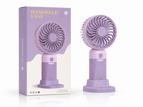 پنکه دستی شارژی رومیزی ۳ سرعته مدل Handheld Fan