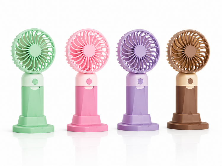 پنکه دستی شارژی رومیزی ۳ سرعته مدل Handheld Fan