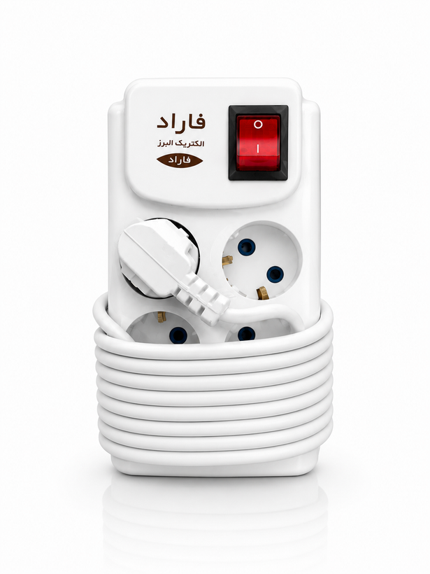 چندراهی برق ۶ خانه فاراد با کلید و کابل ۳ متری