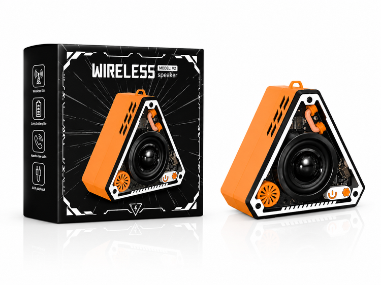 اسپیکر بلوتوثی قابل حمل مدل V2 Wireless Speaker