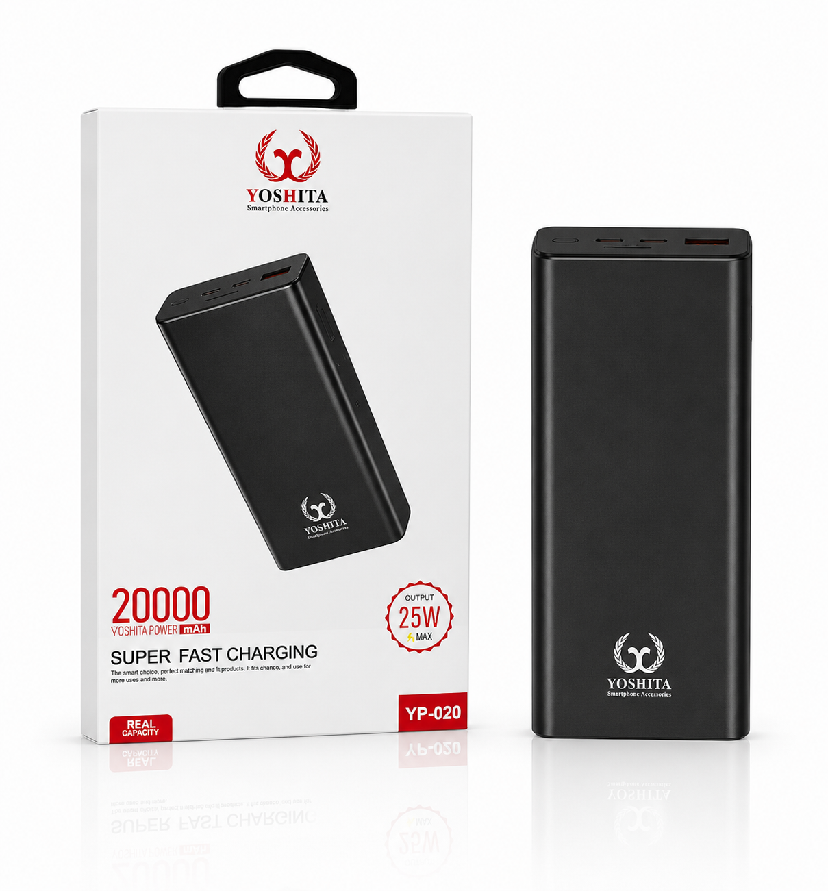 پاوربانک یوشیتا مدل YP-020 ظرفیت 20000 میلی‌آمپر ساعت