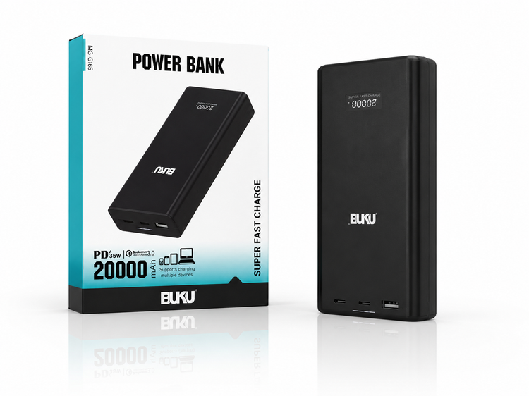 پاوربانک 20000 میلیآمپرساعت بوکو مدل MG-G165 با شارژ سریع PD
