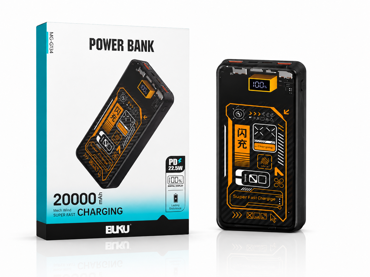 پاوربانک بوکو 20000 میلیآمپرساعت مدل MG-G134