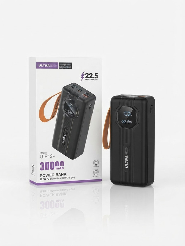 پاوربانک ۳۰۰۰۰ میلیآمپر اولتراسور مدل U-P12+ فست شارژ 22.5 وات