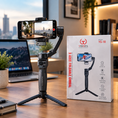 گیمبال سه محوره هوشمند یوشیتا YG-10 با ردیابی AI