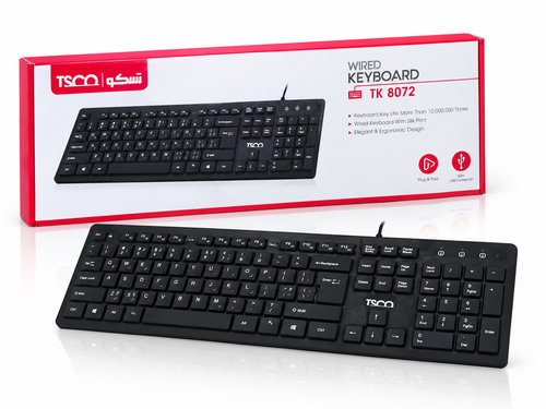 کیبورد باسیم تسکو مدل TK 8072