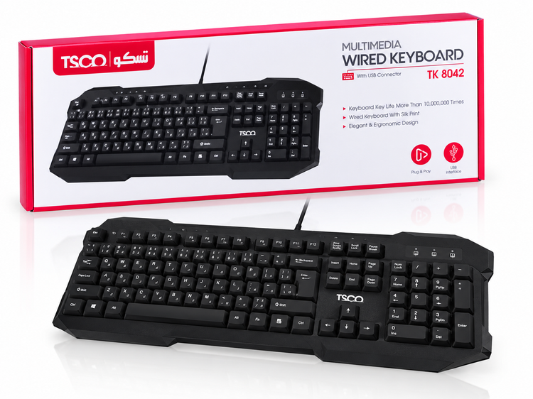 کیبورد باسیم تسکو مدل TK 8042