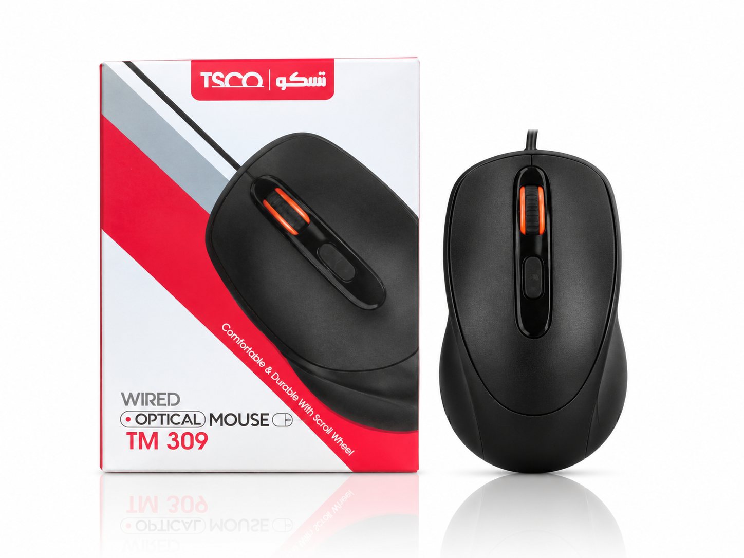 ماوس سیمی اپتیکال تسکو مدل TM 309