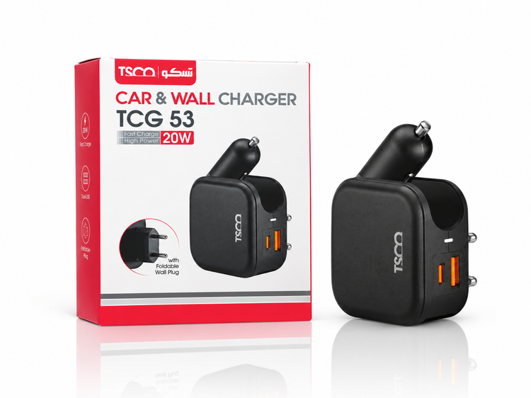 شارژر فندکی و دیواری تسکو مدل TCG 53