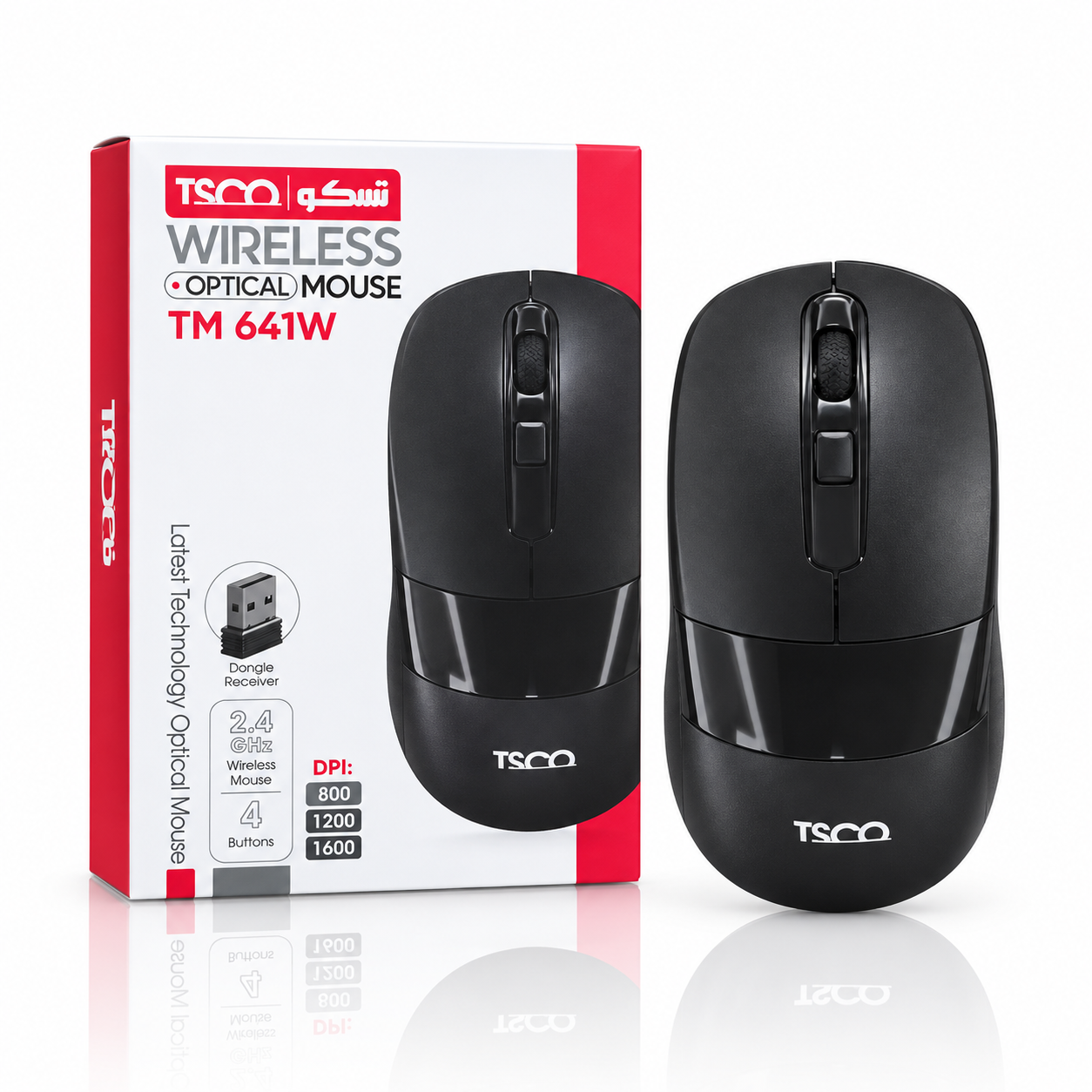 ماوس بی‌سیم تسکو مدل TM 641W